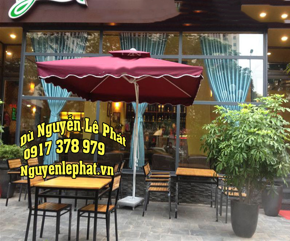 Bán Dù Che Nắng tại Quận 9 - Dù Lệch Tâm Cho Quán Cafe