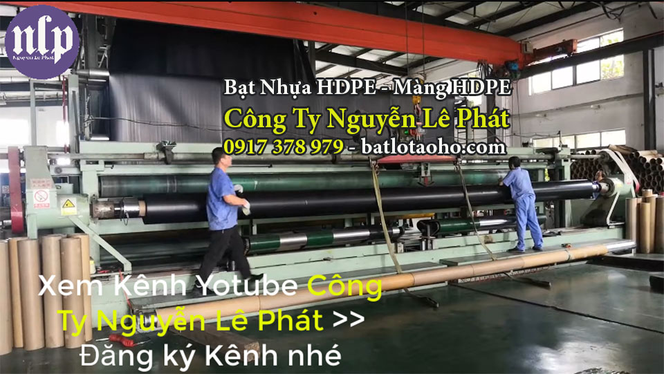 Sản xuất bạt lót ao hồ chứa nước Ninh Thuận