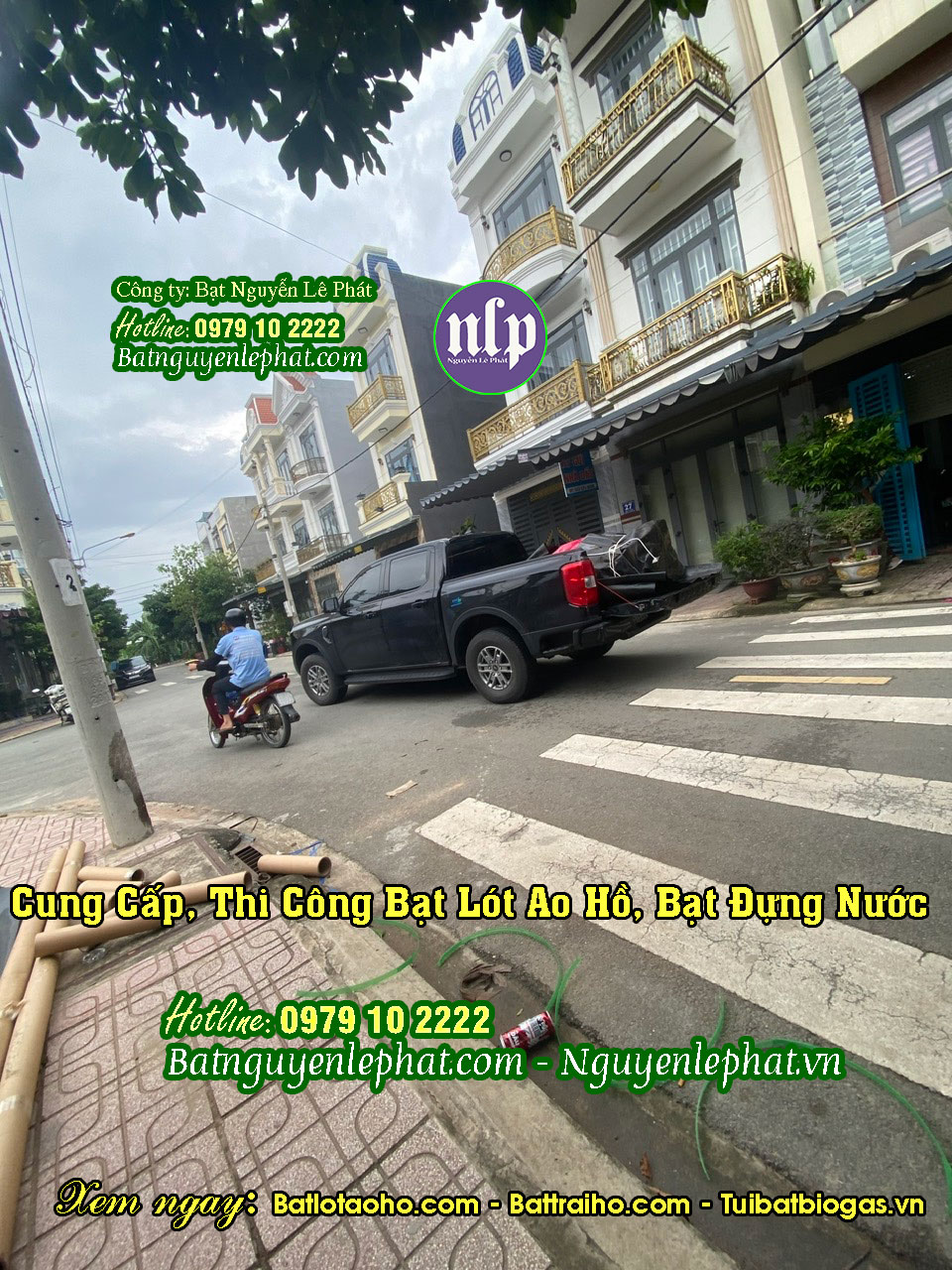 Hình ảnh minh họa thực tế lót hồ tại Phú Giáo – Bình Dương