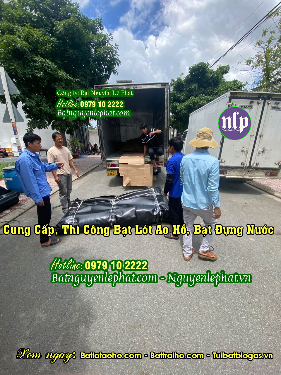 Hình ảnh minh họa thực tế lót hồ tại Phú Giáo – Bình Dương